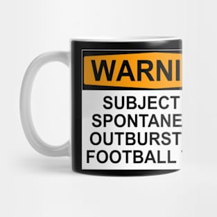 Football Talk Warning Mug